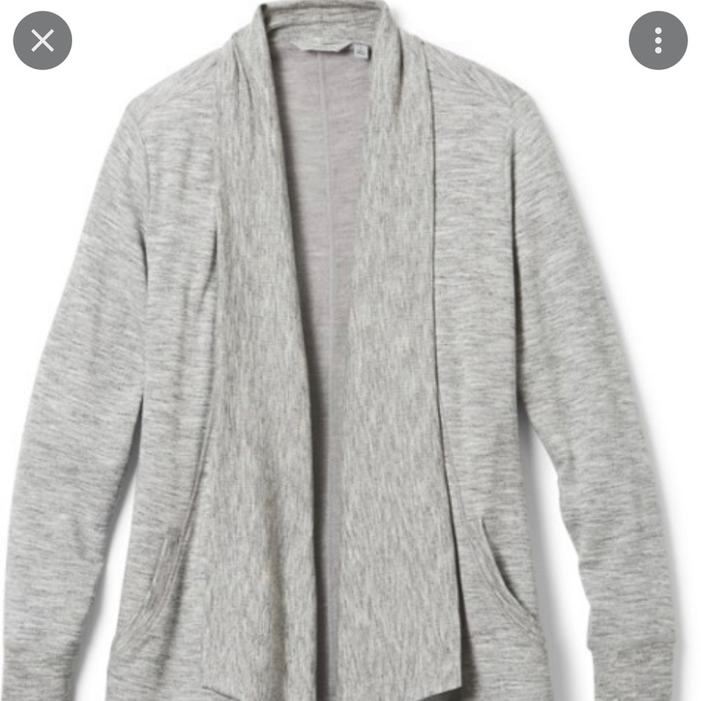Athleta Pranayama Wrap, dark gray, size medium